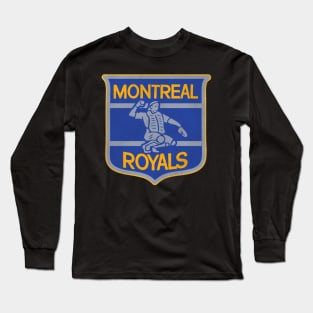 Defunct Montreal Royals Crest Baseball Team Long Sleeve T-Shirt